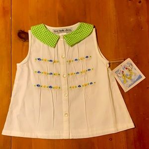 White embroidered top